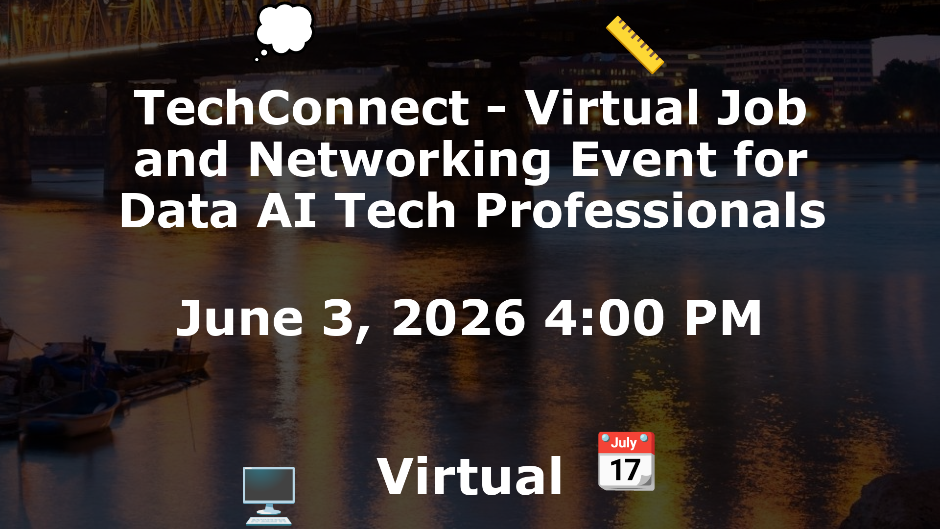 TechConnect - Virtual Job and Networking Event for Data AI Tech Professionals event image